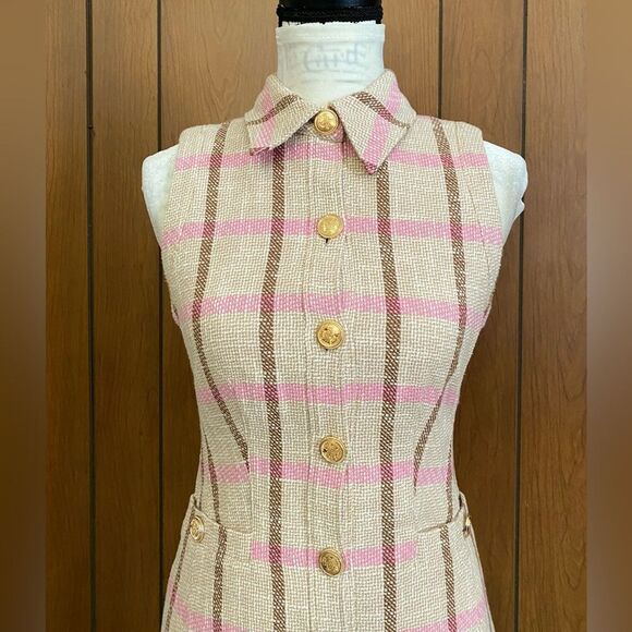 Toccin Sophia Tweed Shirtdress size 4 - Picture 7 of 15